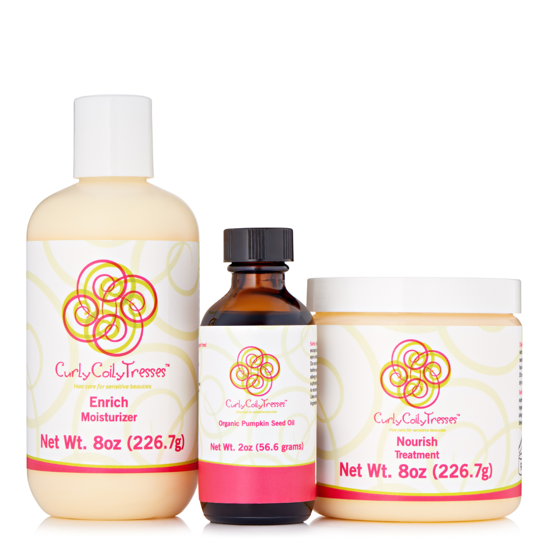 Midlife Curl Recovery Kit™️: Growth, Moisture & Strength (Fragrance Free)