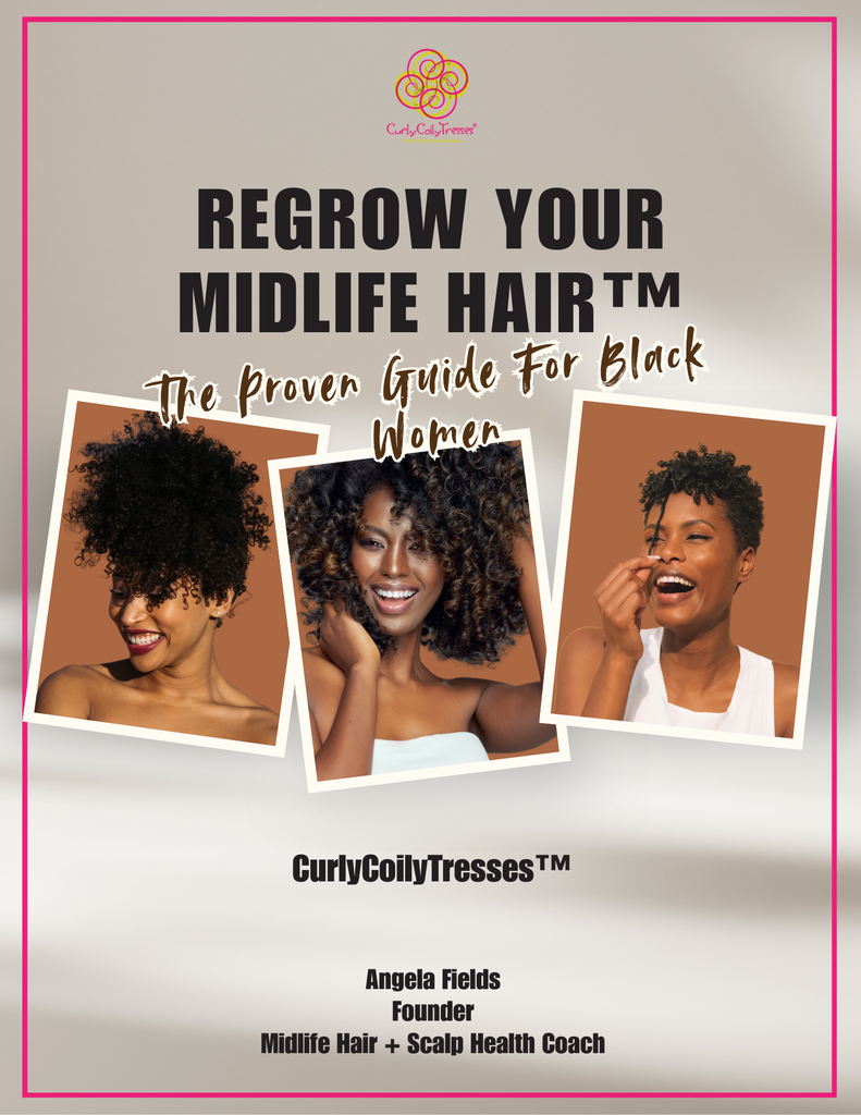 Regrow Your Midlife Hair | This guide helps you stop shedding, restore softness and reignite growth — naturally.